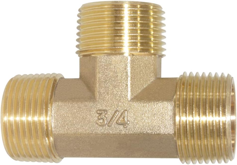 Brass Pipe Fitting Barstock Street Tee T 3 Way NPT 3/4
