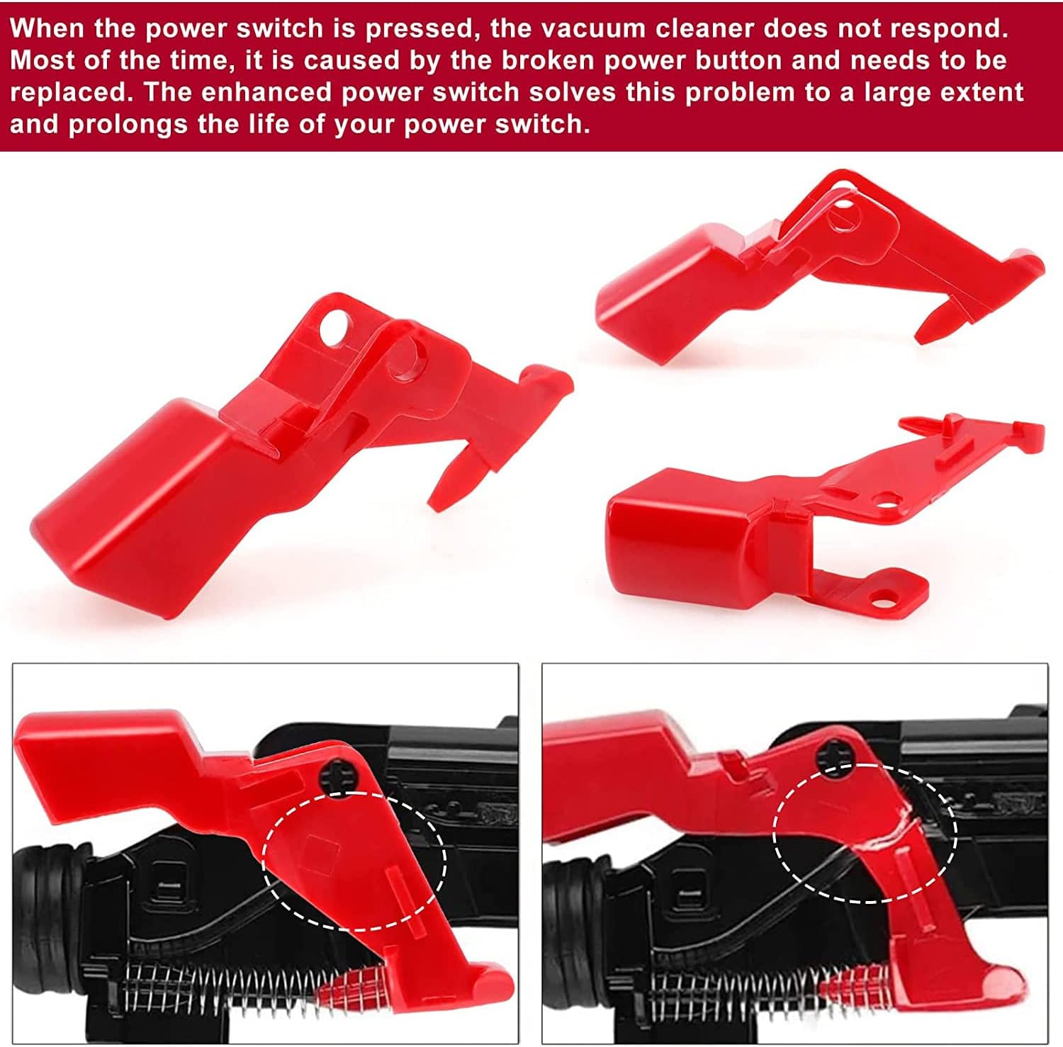 Reinforced Trigger for Dyson V11 V10 SV12 SV14 Vacuum Cleaner Replacement Parts Upgraded Power Switch Button Attachment - Image 3