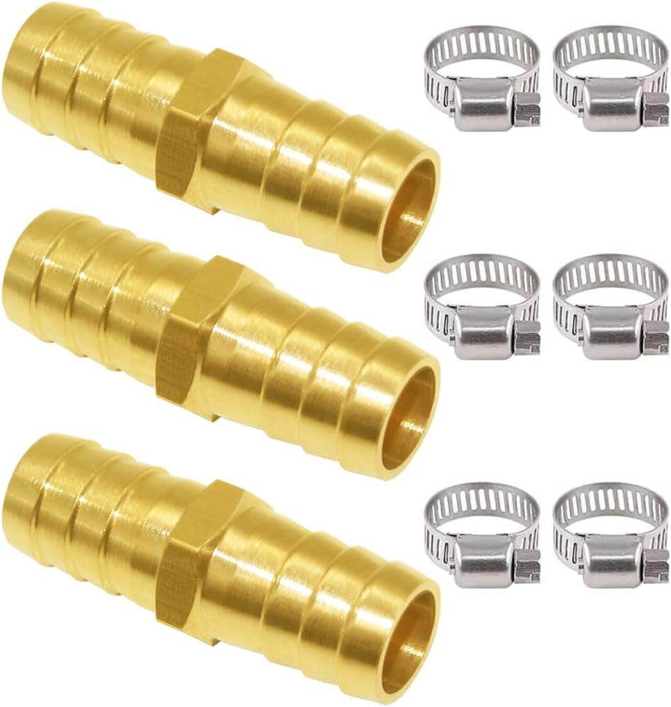 3PCS Solid Brass 5/8
