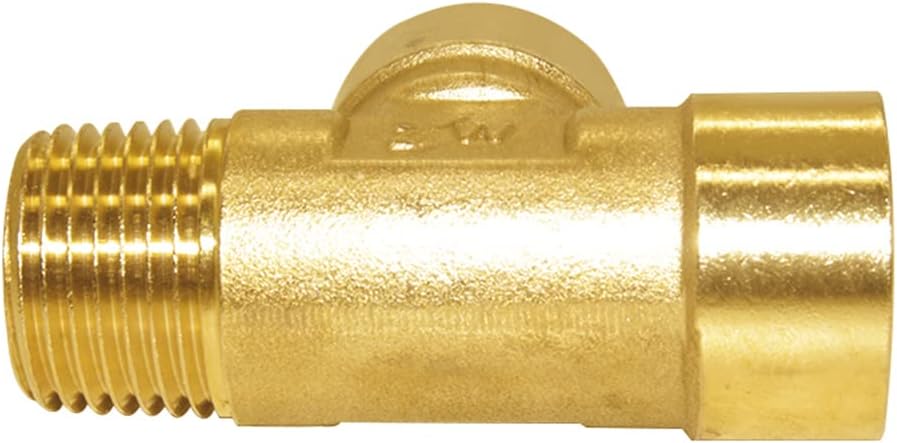 Brass Pipe Fitting Barstock Tee 3 Way NPT 1/2