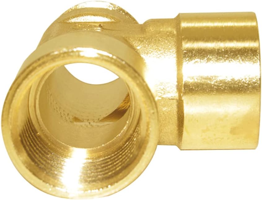 Brass Pipe Fitting Barstock Tee 3 Way NPT 1/2