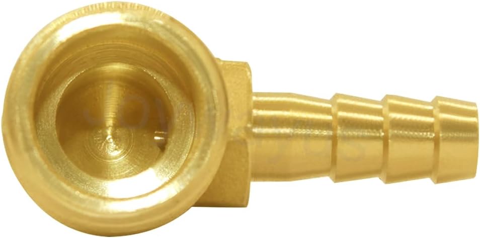 Brass Hose Fitting,90 Degree Elbow,1/4