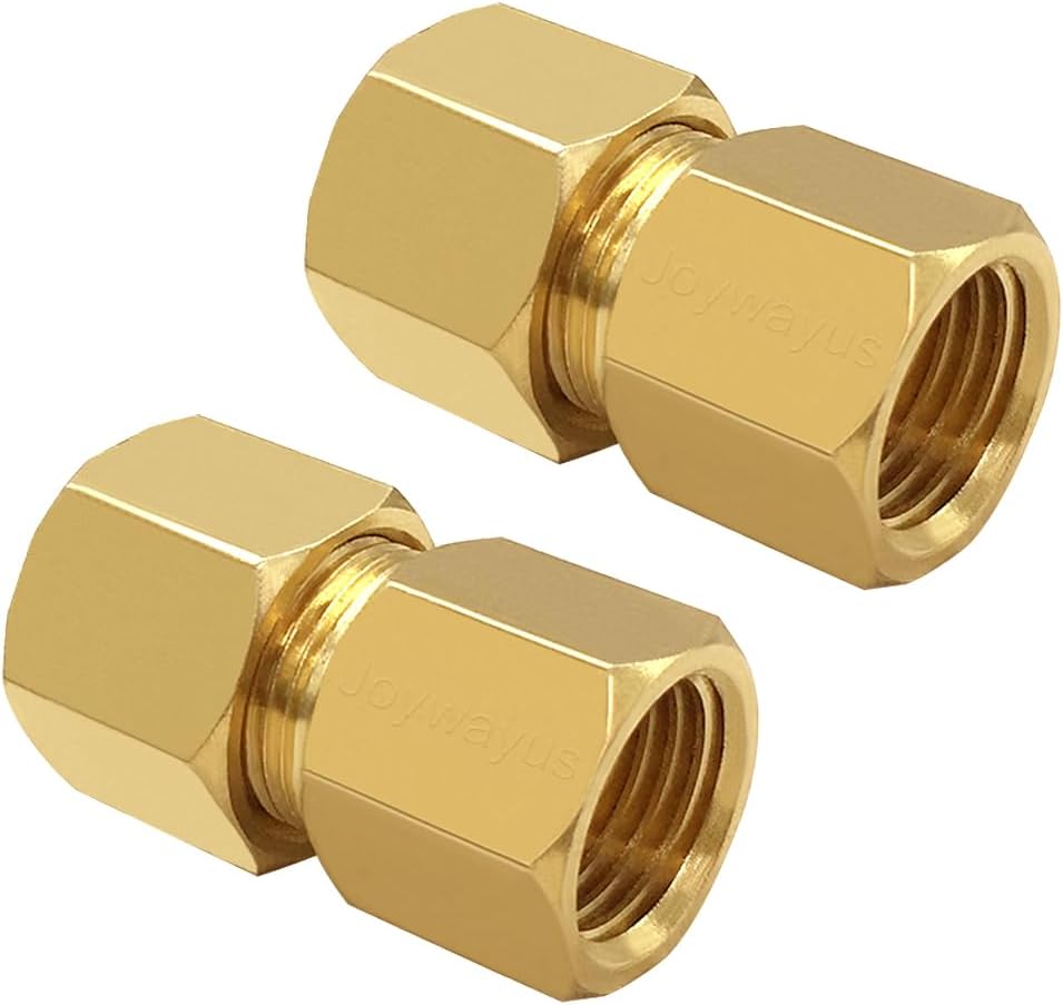 Brass Compression Tube Pipe Fitting 3/8
