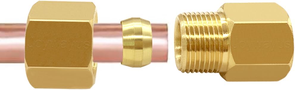 Brass Compression Tube Pipe Fitting 3/8
