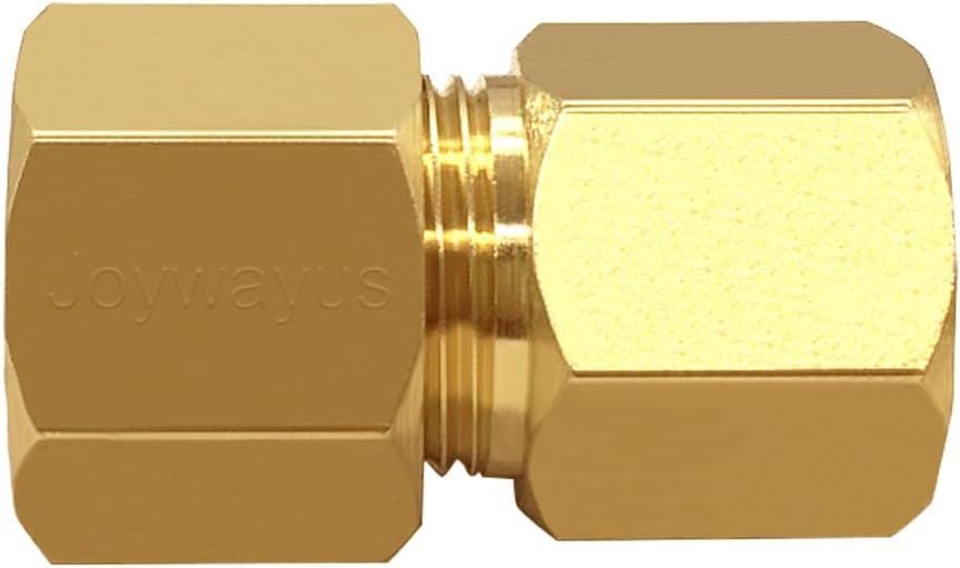 Brass Compression Tube Pipe Fitting 3/8