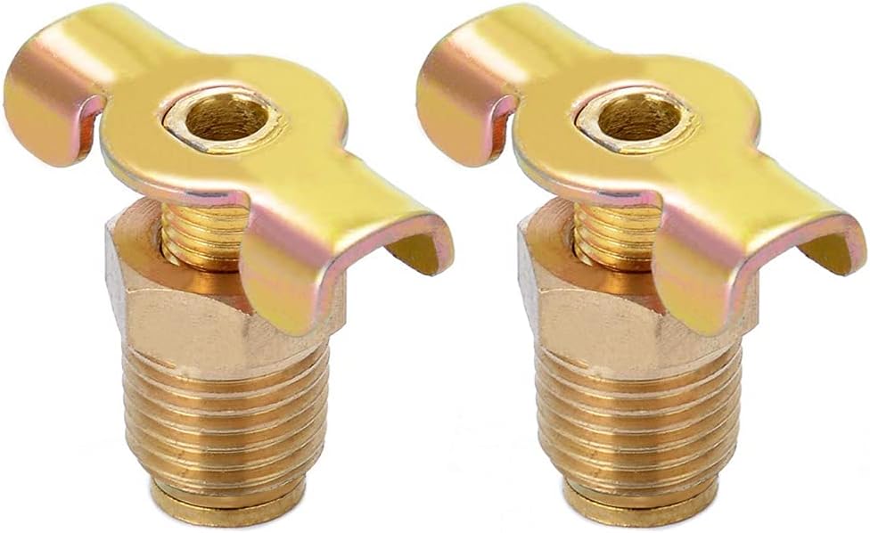 Brass Wing Style Drain Cock 1/4
