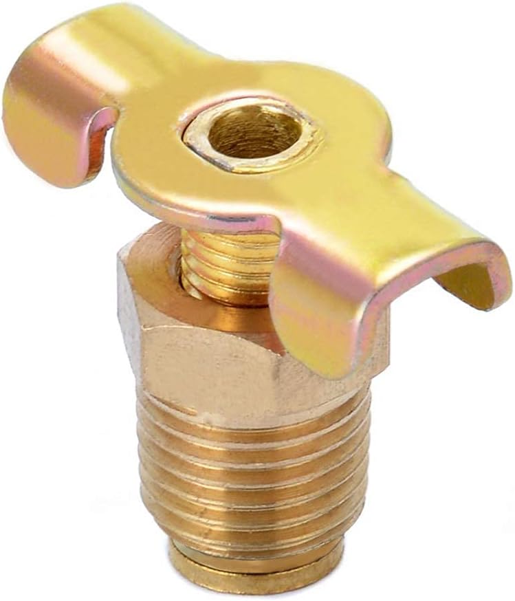 Brass Wing Style Drain Cock 1/4