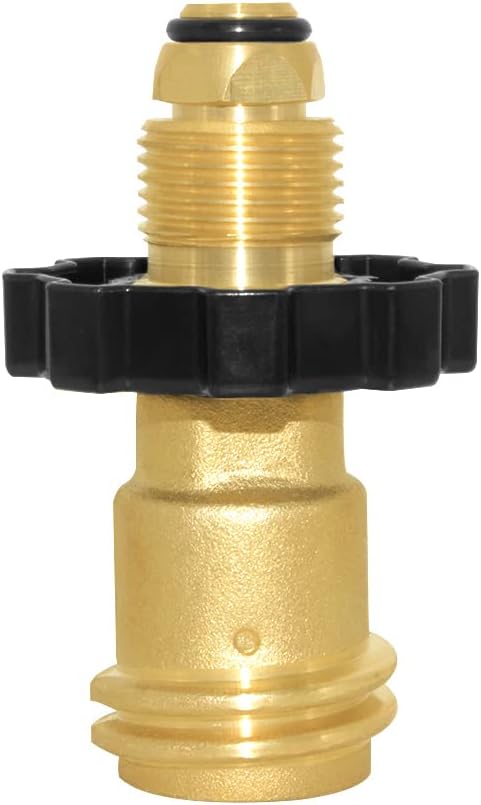 Universal Propane Tank Adapter Converts POL to QCC1 / Type 1,Brass Valve Control Safety Device Propane Hose Adapter with Wrench,Old to New Connection Type - Image 5