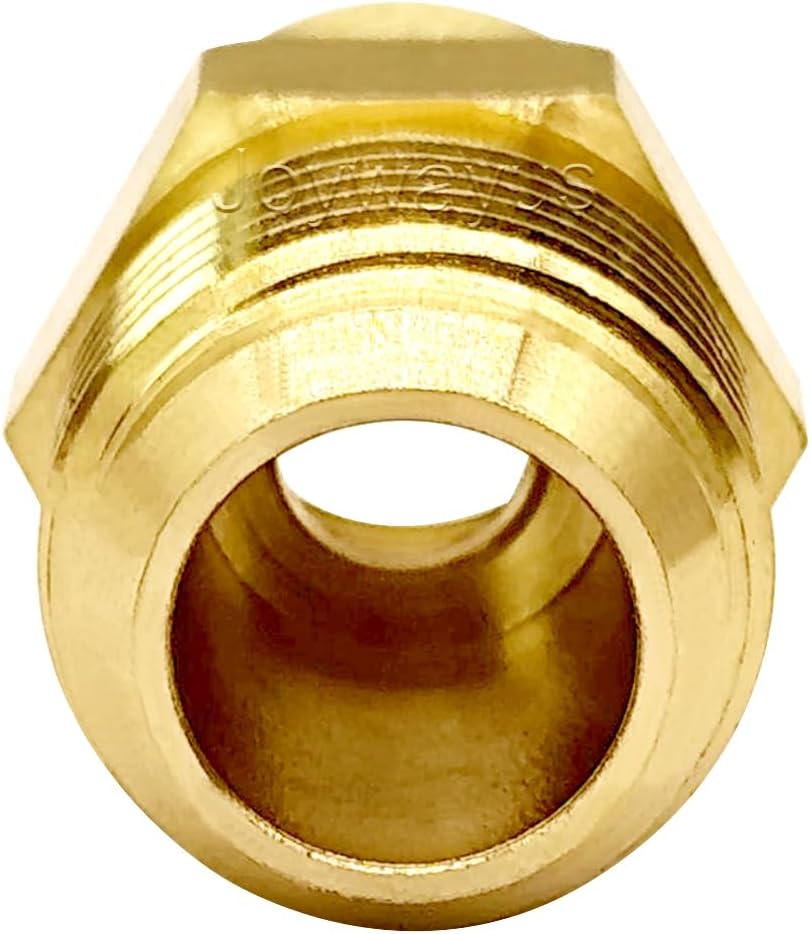 Brass Flare Tube Fitting Coupling Gas Adapter 3/8