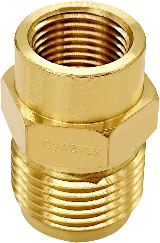 Brass Flare Tube Fitting Coupling Gas Adapter 3/8
