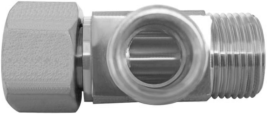 2PCS Lead-Free Brass Nickel Plating Angle Stop Add-A-Tee Valve 3/8