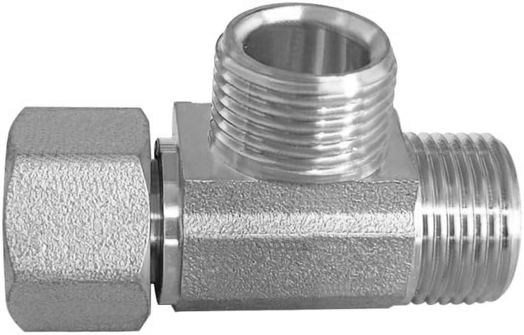 2PCS Lead-Free Brass Nickel Plating Angle Stop Add-A-Tee Valve 3/8
