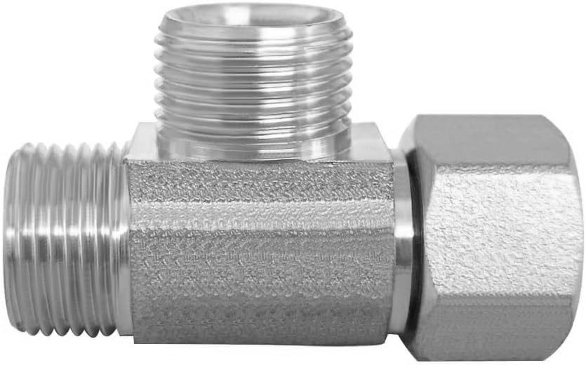 2PCS Lead-Free Brass Nickel Plating Angle Stop Add-A-Tee Valve 3/8