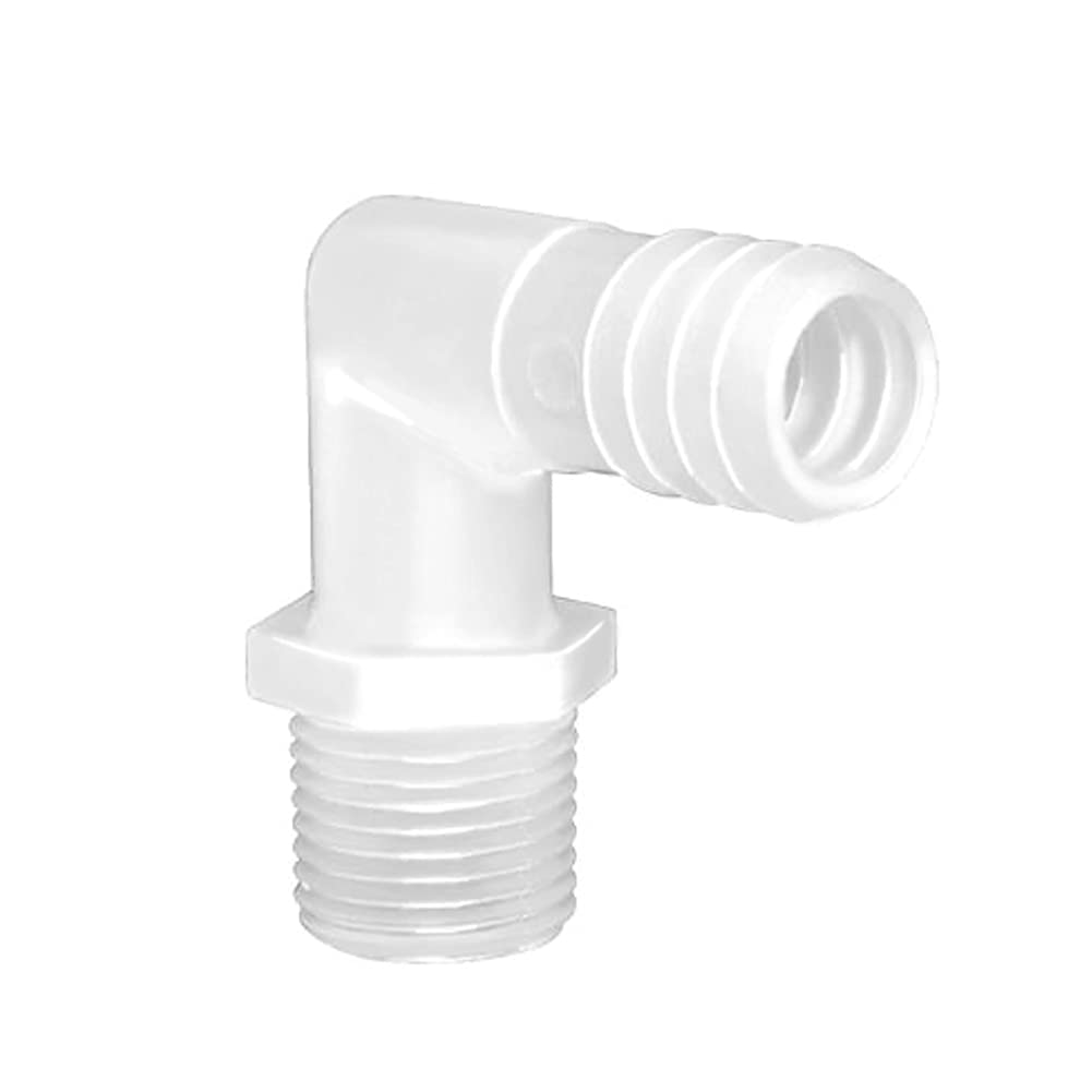 Plastic Hose Barb Fittings 90°Elbow 3/8