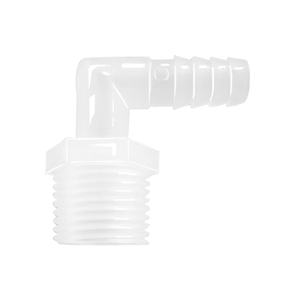 Plastic Hose Barb Fittings 90°Elbow 3/8