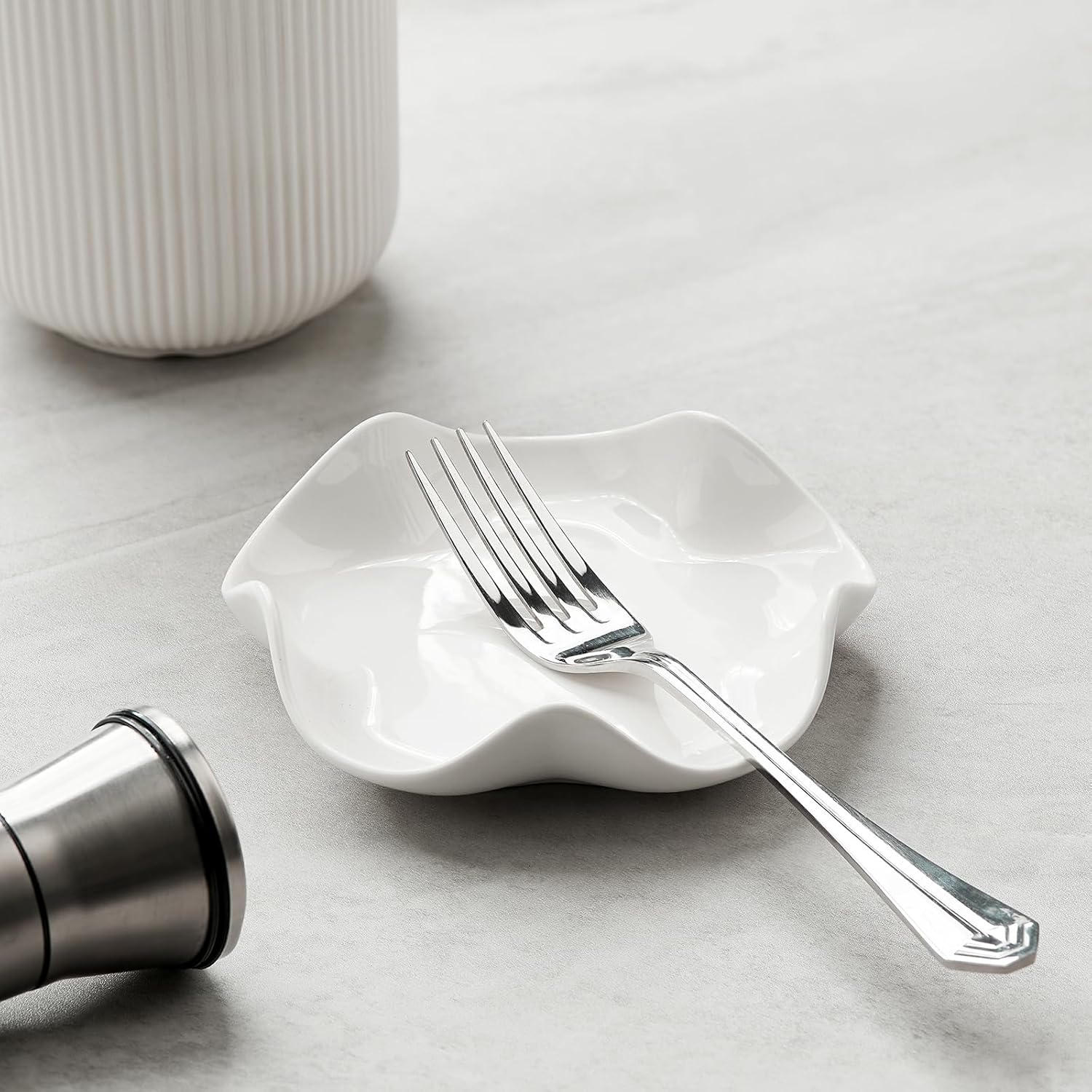 Spoon Rest for Stove Top, 5.3 Inch Ceramic Spoon Holder for Kitchen Counter, Coffee Spoon Holder, Cooking Utensil Rest for Spoons, Ladles, Tong, Heat-Resistant Spoon Rest, Housewarming Gifts - Image 5