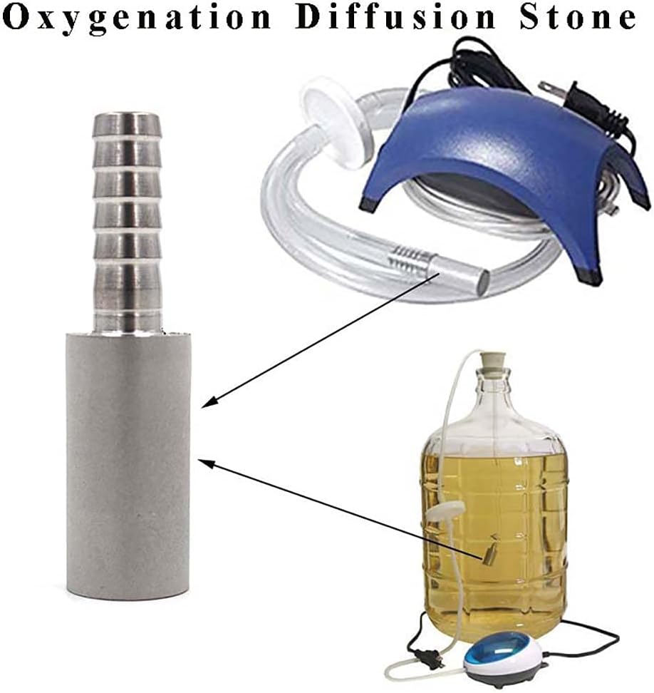 Aeration Stone 0.5 Micron 316 Stainless Steel Oxygenation Diffusion Stone 3/8
