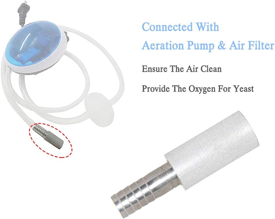 Aeration Stone 0.5 Micron 316 Stainless Steel Oxygenation Diffusion Stone 3/8