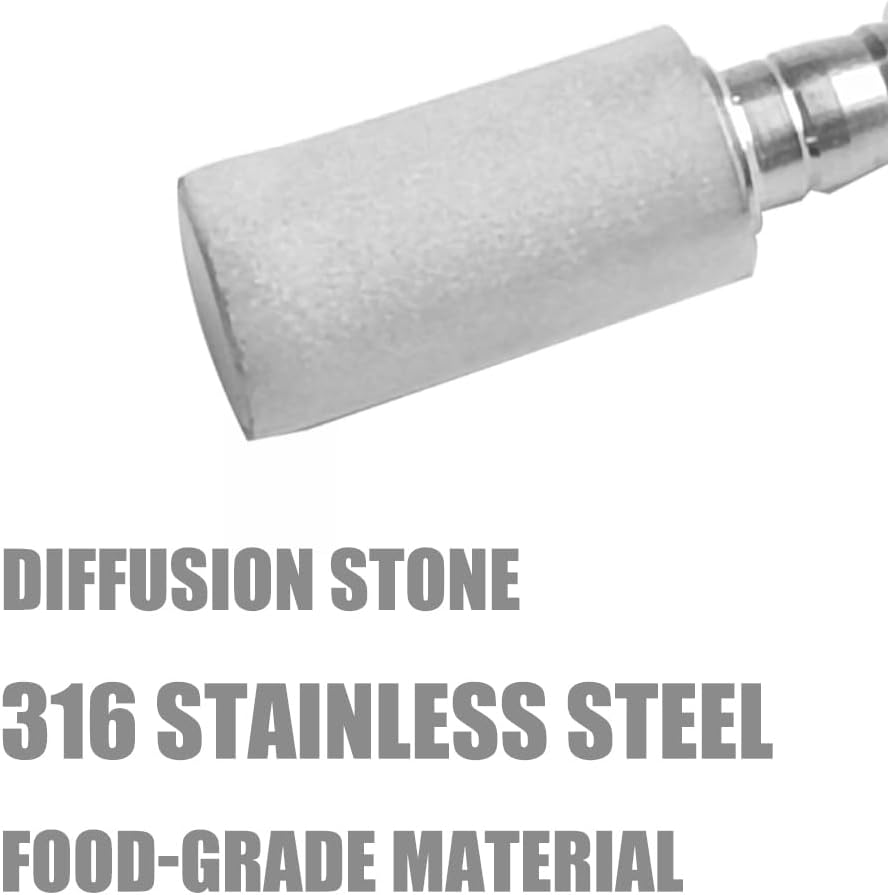 Aeration Stone 0.5 Micron 316 Stainless Steel Oxygenation Diffusion Stone 3/8