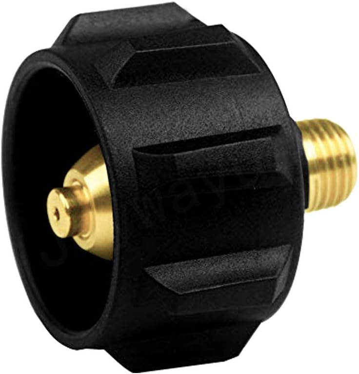 QCC1 Nut Propane Adapter Brass Gas Regulator Valve Fittings with 1/4 Inch NPT Male Pipe Thread for QCC1 Propane Tank - Image 1