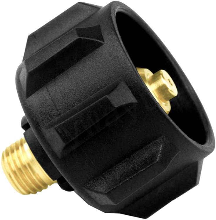QCC1 Nut Propane Adapter Brass Gas Regulator Valve Fittings with 1/4 Inch NPT Male Pipe Thread for QCC1 Propane Tank - Image 4