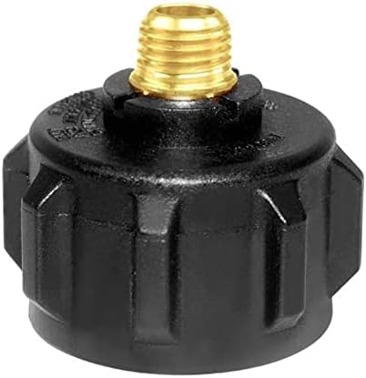 QCC1 Nut Propane Adapter Brass Gas Regulator Valve Fittings with 1/4 Inch NPT Male Pipe Thread for QCC1 Propane Tank - Image 5