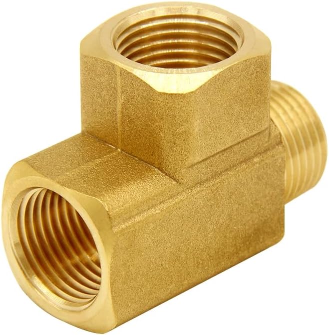 Brass Pipe Fitting Barstock Street Tee T 3 way NPT 3/8