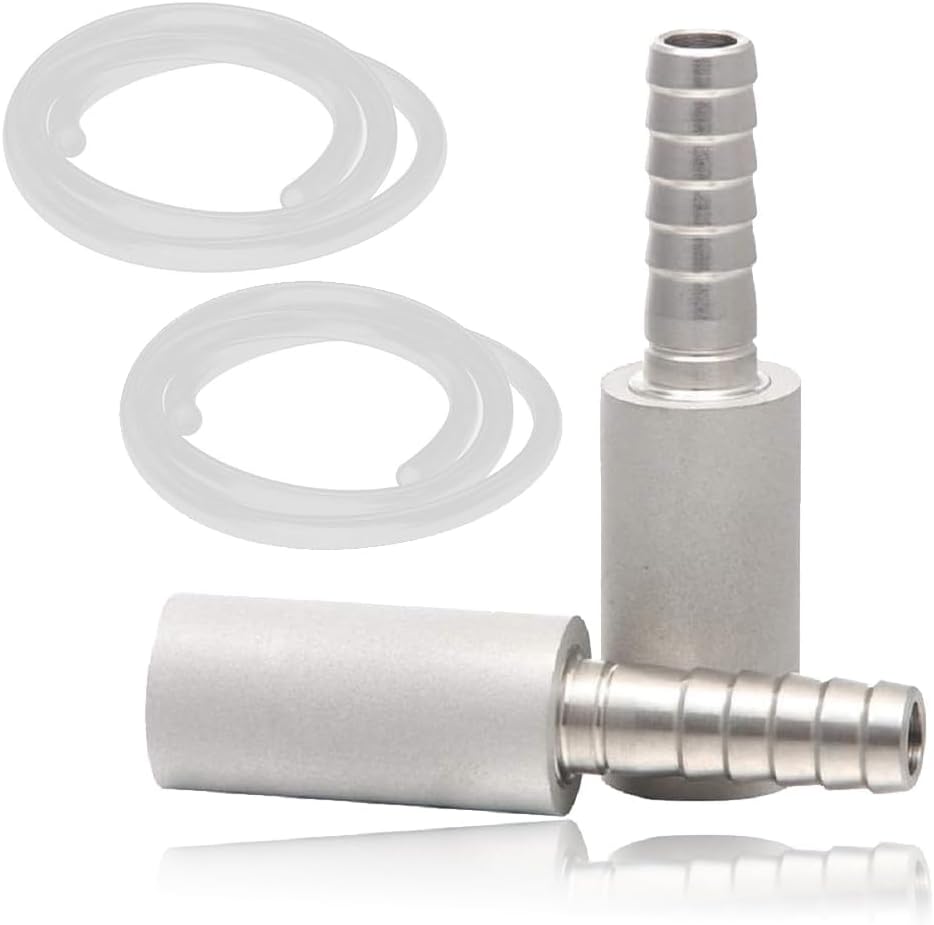 Aeration Stone 0.5 Micron Stainless Steel Oxygenation Diffusion Stone 1/4