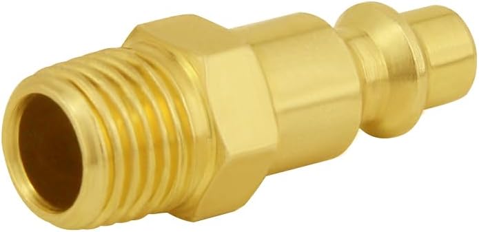 8PCS Brass 1/4 Inch NPT Female and Male Industrial Air Hose Quick Connect Air Plug Fittings - Image 3