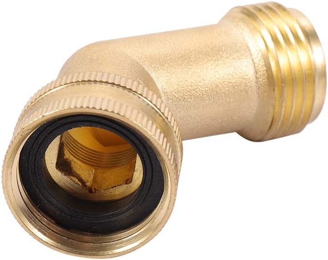 Brass Garden Hose Elbow Connector 45 Degree Hose Elbow Fitting Quick Swivel Connect 3/4