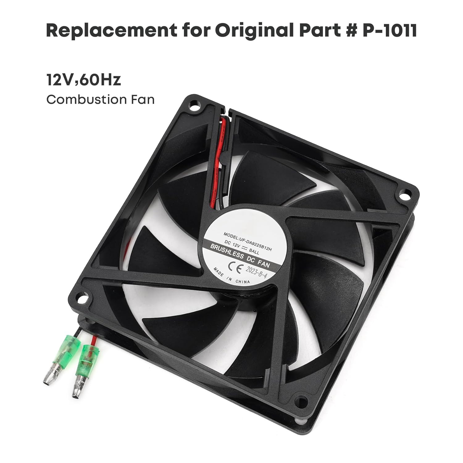12V Fan Replacement Kit for Green Mountain Davy Crockett and Trek Grill, Combustion Fan for GMG Parts P-1011 - Image 4