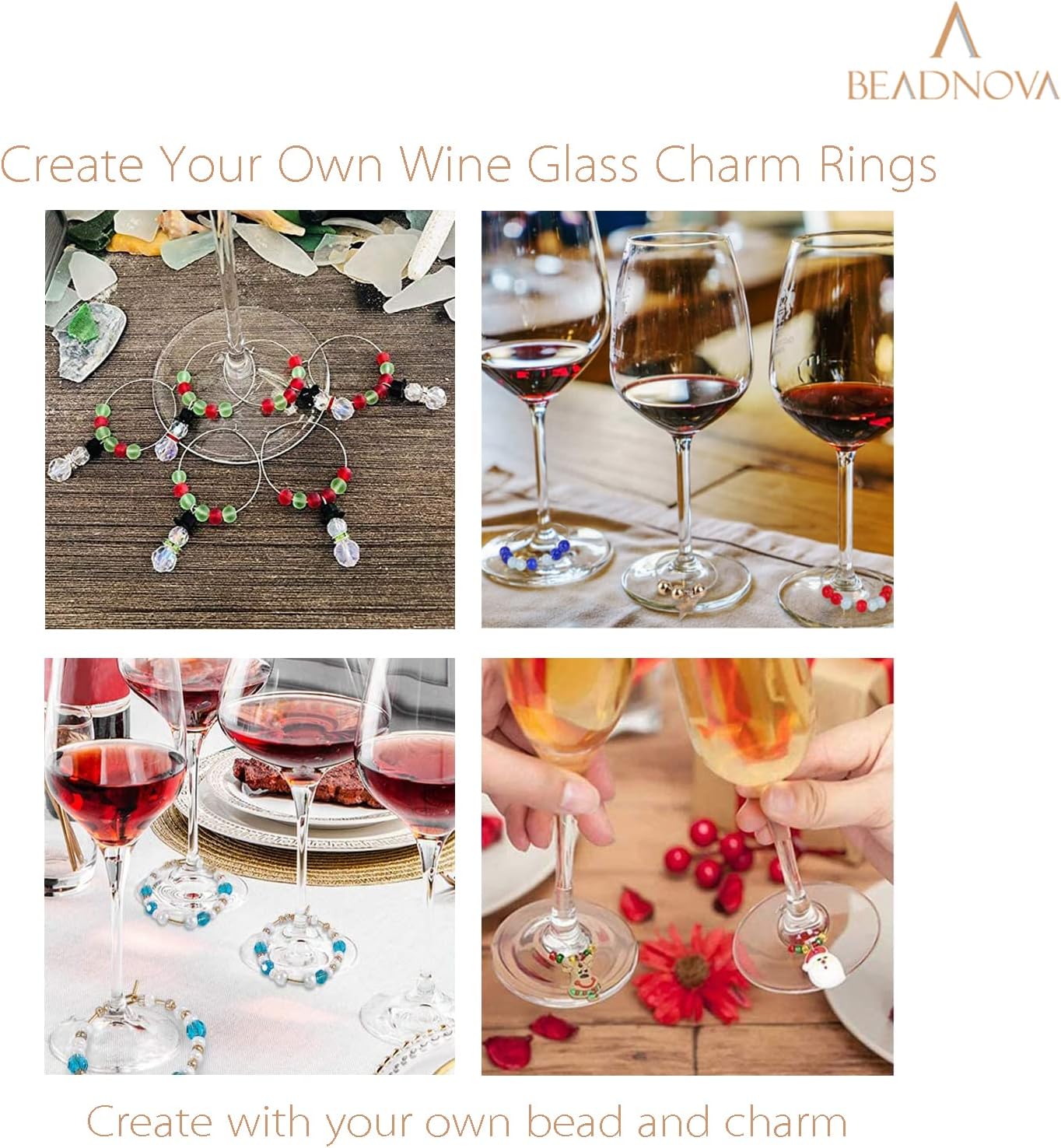 Wine Glass Charm Rings 120pcs Gold and Silver Plated 25mm Beading Charm Rings Wine Glass Marker for Birthday Party Wedding Festival Favor - Image 4