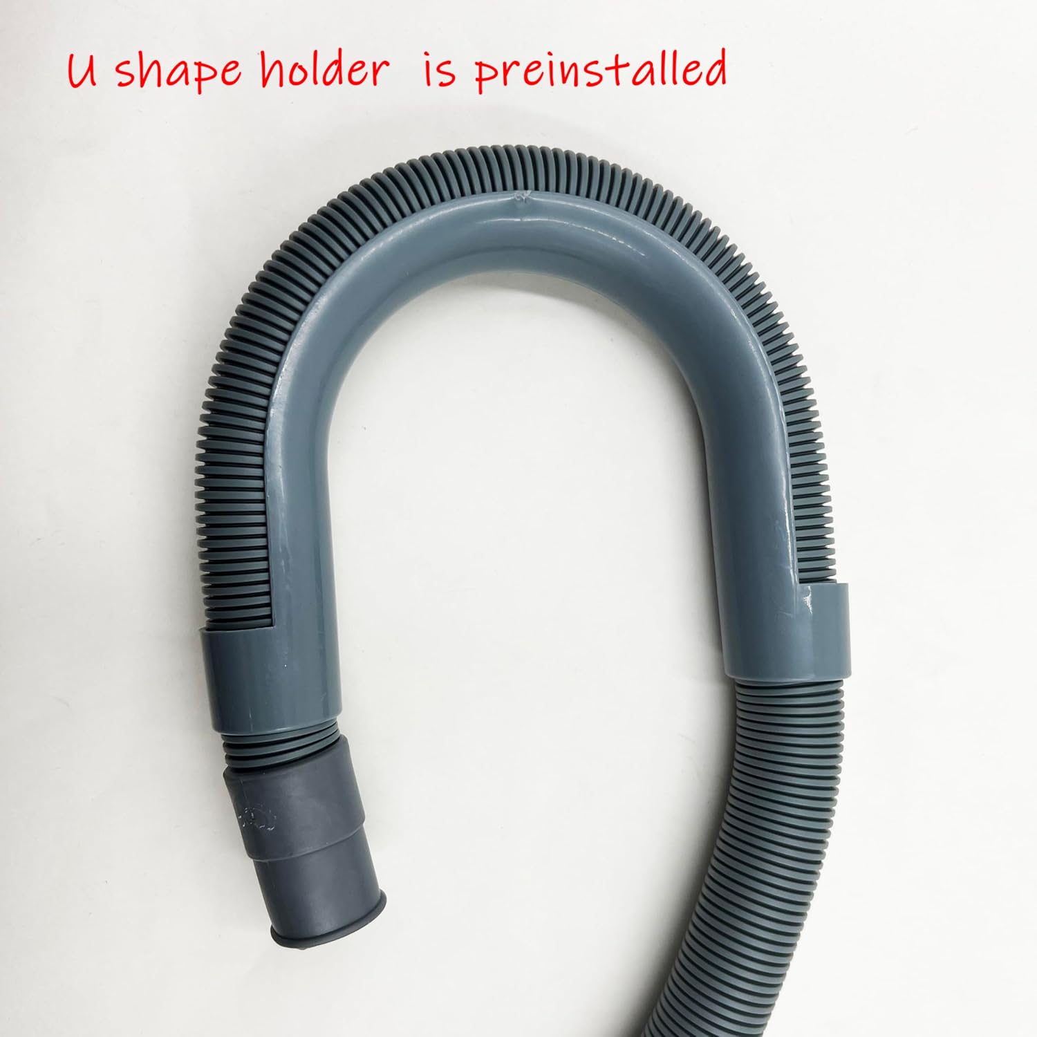 6 Feet Universal Washing Machine Drain Hose Flexible Dishwasher Drain Hose Extension Kits Corrugated Washer w/ 2 Clamps 1 adapter 1 U-Bend Holder - Image 4