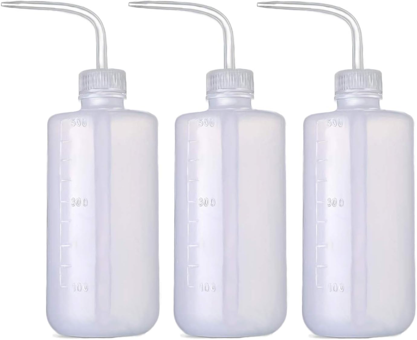 Irrigation Bottle 500ml 17oz Indoor Plant Watering Can Water Squirt Plastic Rinse Bottle for Eyelash Extensions Eye Wash Tattoo Lab (3pcs) - Image 1