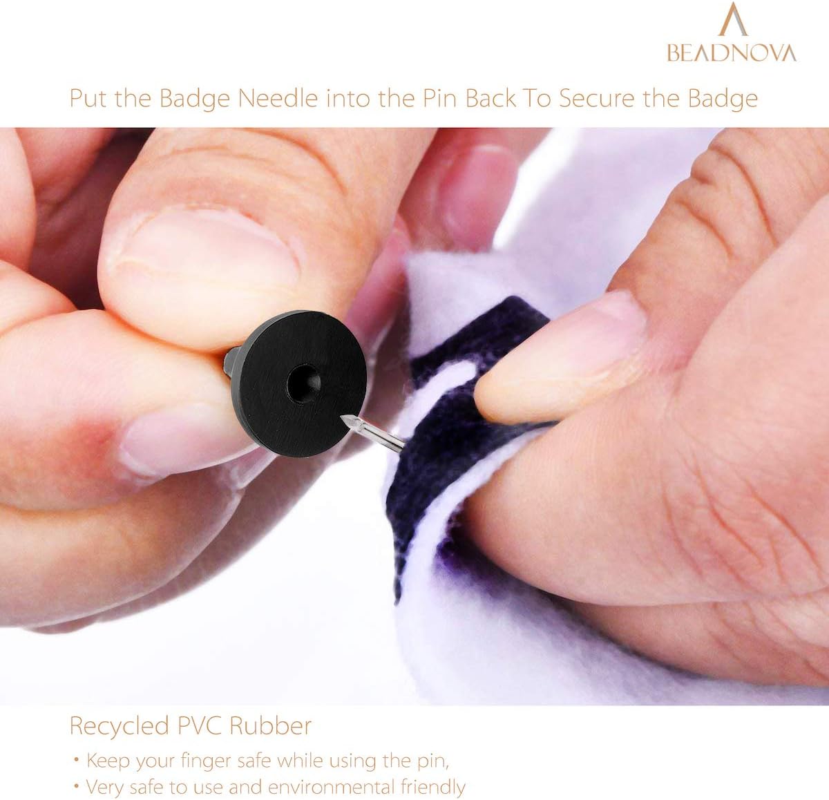 50 Pairs Pin Backings Tie Tacks Blank Pins with Rubber Backings Pinbacks for Crafts (Silver Black, 50 Sets) - Image 4