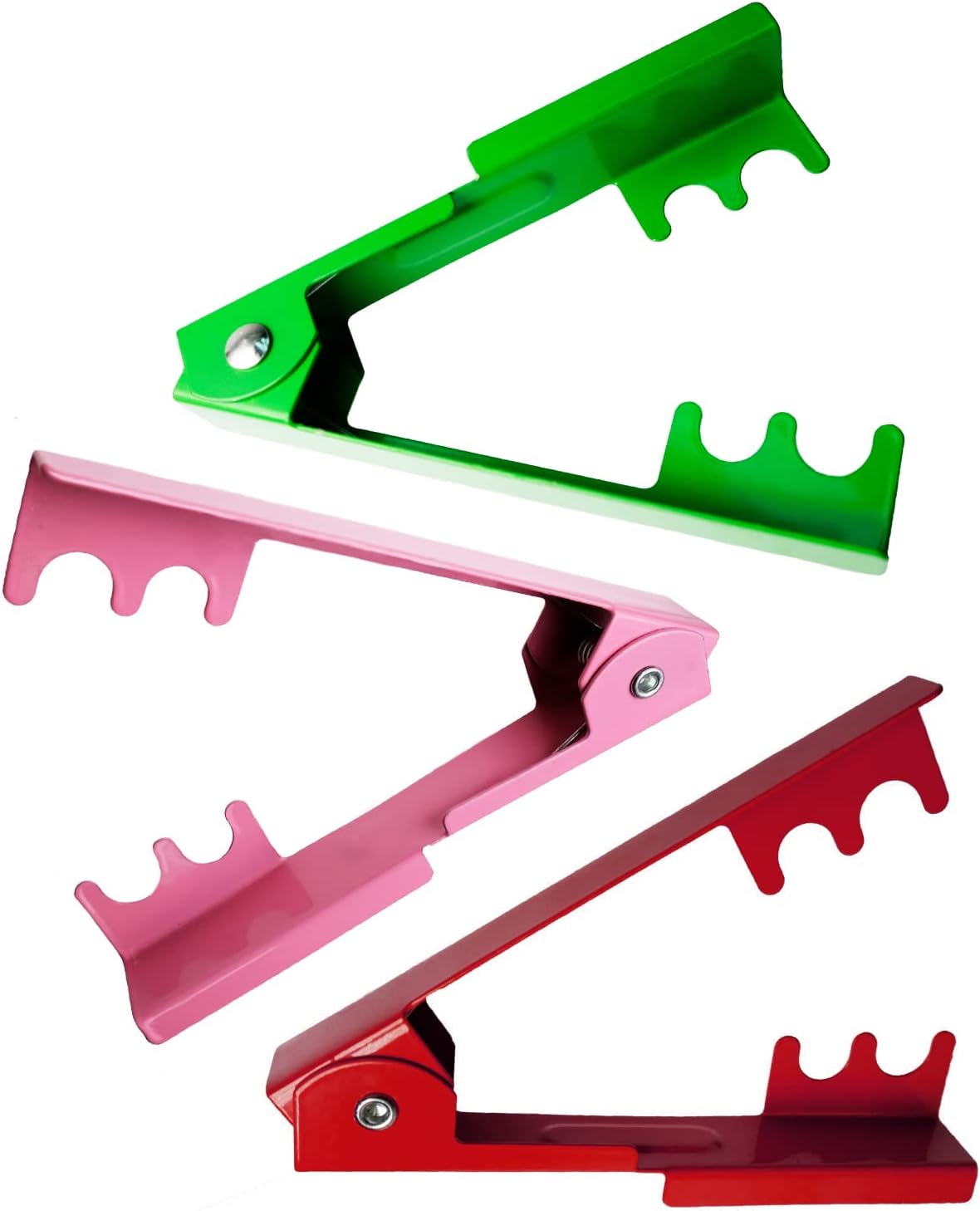 Rose Thorn Stripping Tool Stripper Metal Stripper Thorn Remover for Floral DIY and Gardening (3pcs, Red Green and Pink) - Image 1