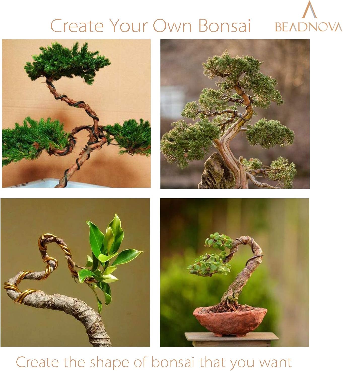 Plant Training Wire 98 Feet Copper Bonsai Tree Aluminium Plant Wire for Training Indoor and Outdoor (Copper, 2mm, 30m) - Image 5