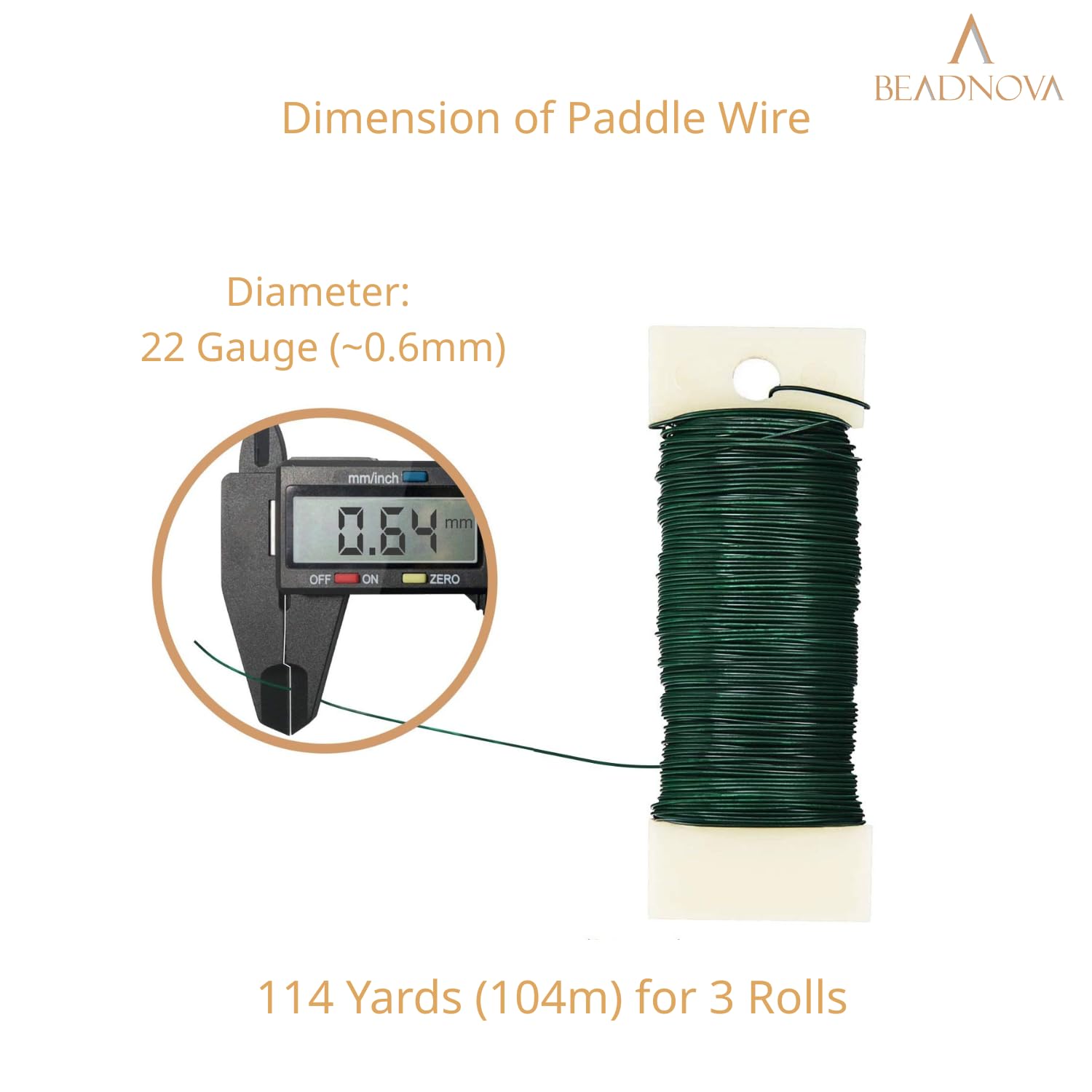 Floral Wire 114 Yards 22 Gauge Paddle Wire for Wreath Making Craft Florist Floral Flower Arrangements Garland - Image 2