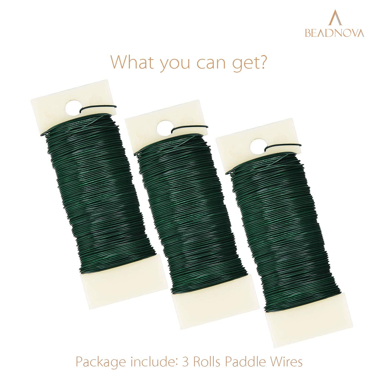 Floral Wire 114 Yards 22 Gauge Paddle Wire for Wreath Making Craft Florist Floral Flower Arrangements Garland - Image 3