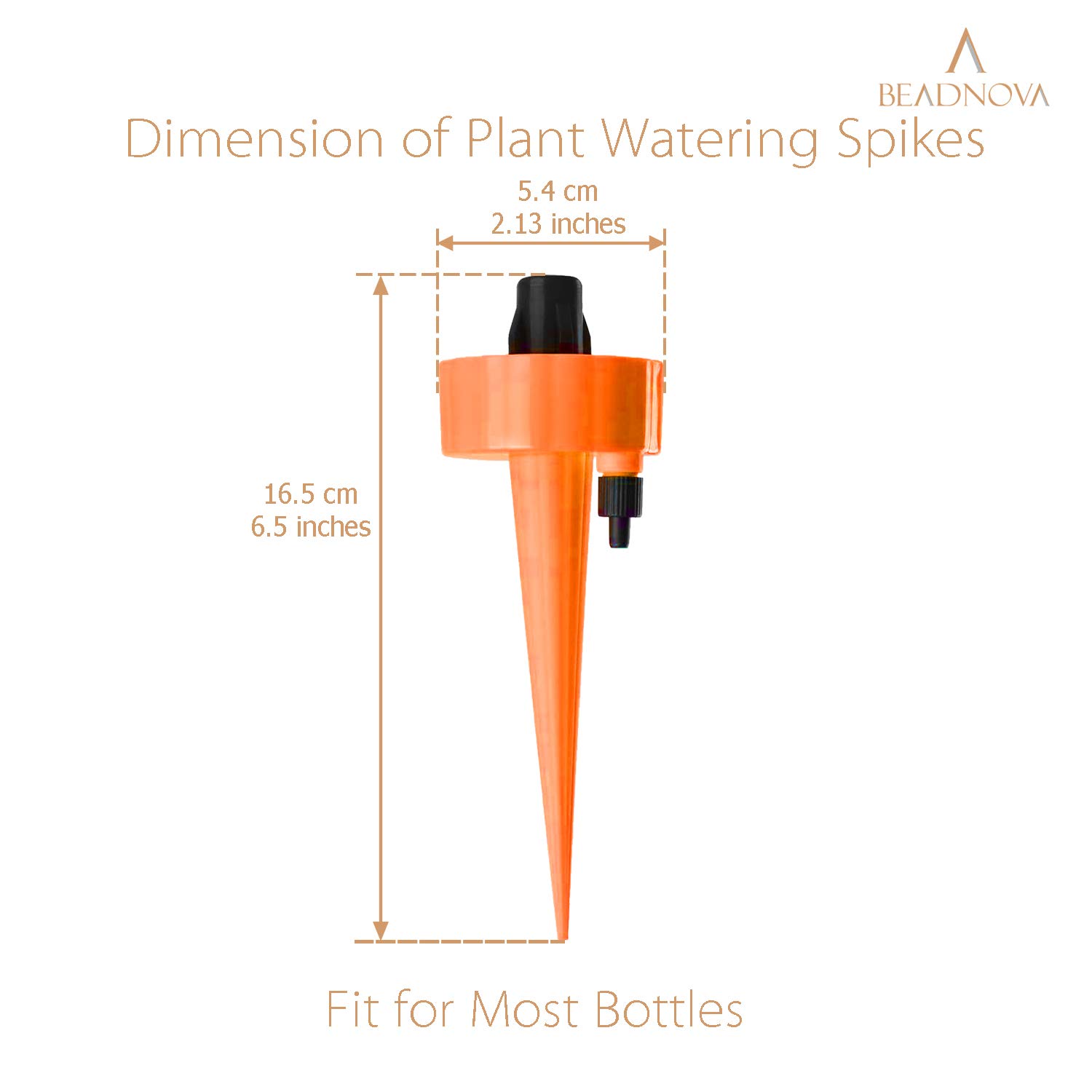 Plant Self Watering Spikes Automatic Irrigation Equipment Adjustable Self Watering Spikes for Plants with Slow Release Control Valve (Orange Blue Green, 6pcs) - Image 2