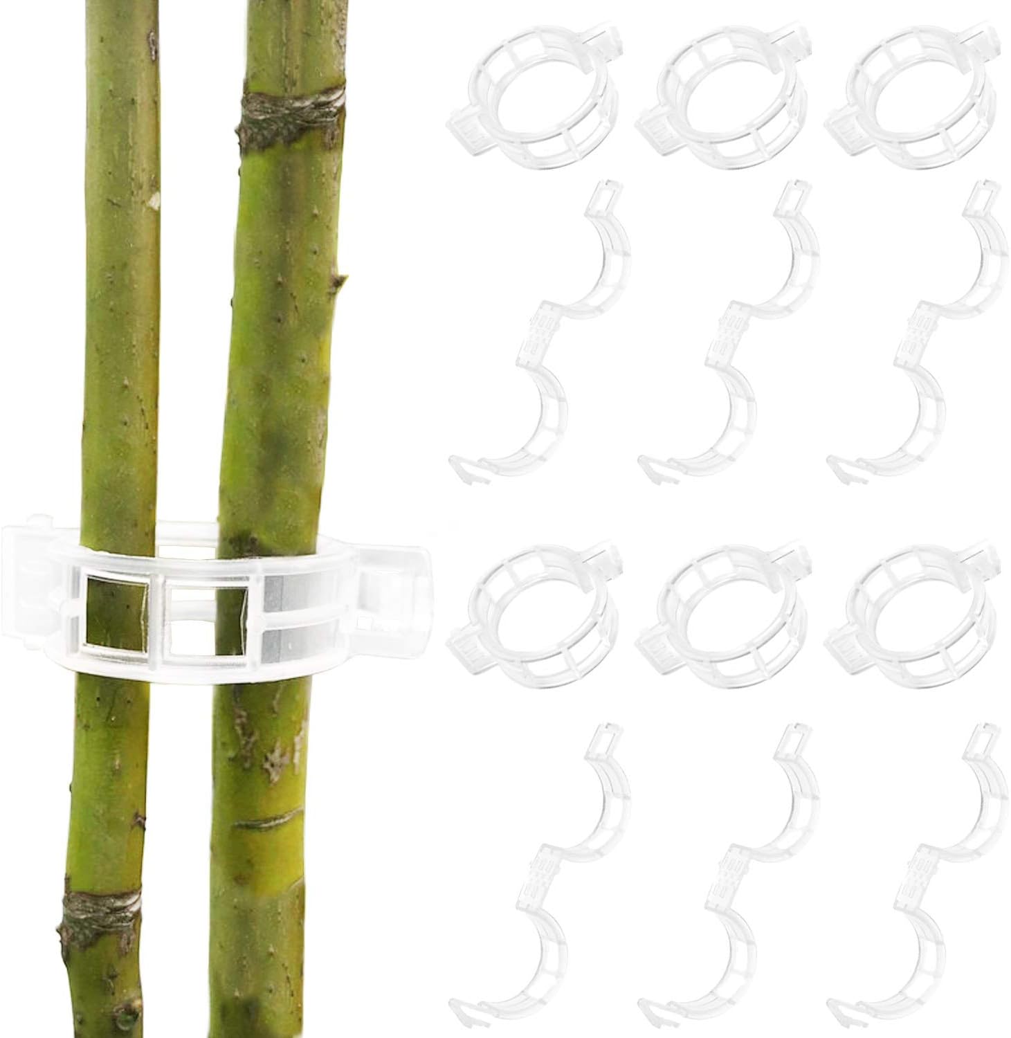 150Pcs Tomato Clips Plant Clips Garden Clips Vine Clips Tomato Trellis Clips for Tomato Vine Vegetable (150PCS) - Image 1