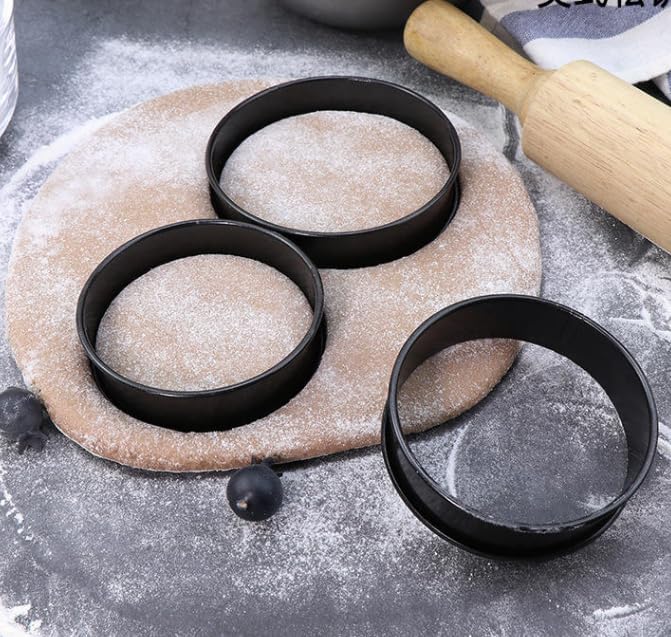 English Muffin Rings, Stainless Steel Crumpet Rings, 4 Pcs 4 inch Nonstick Metal Round Ring Molds with Silicone Oil Brush - Image 5