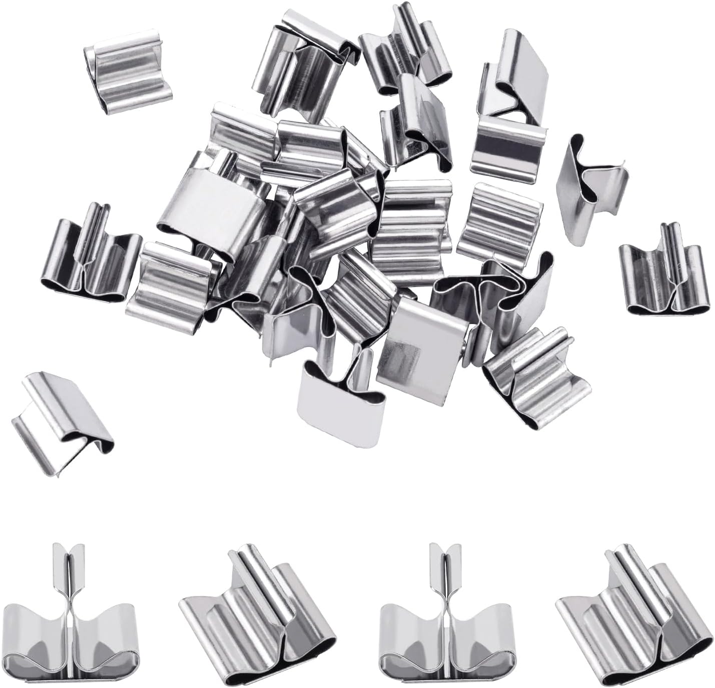 Wood Candle Wick Clips 50pcs Wood Wick Base Sustainer Tabs for Candle Making and DIY (16mm/ 0.6 inch) - Image 1