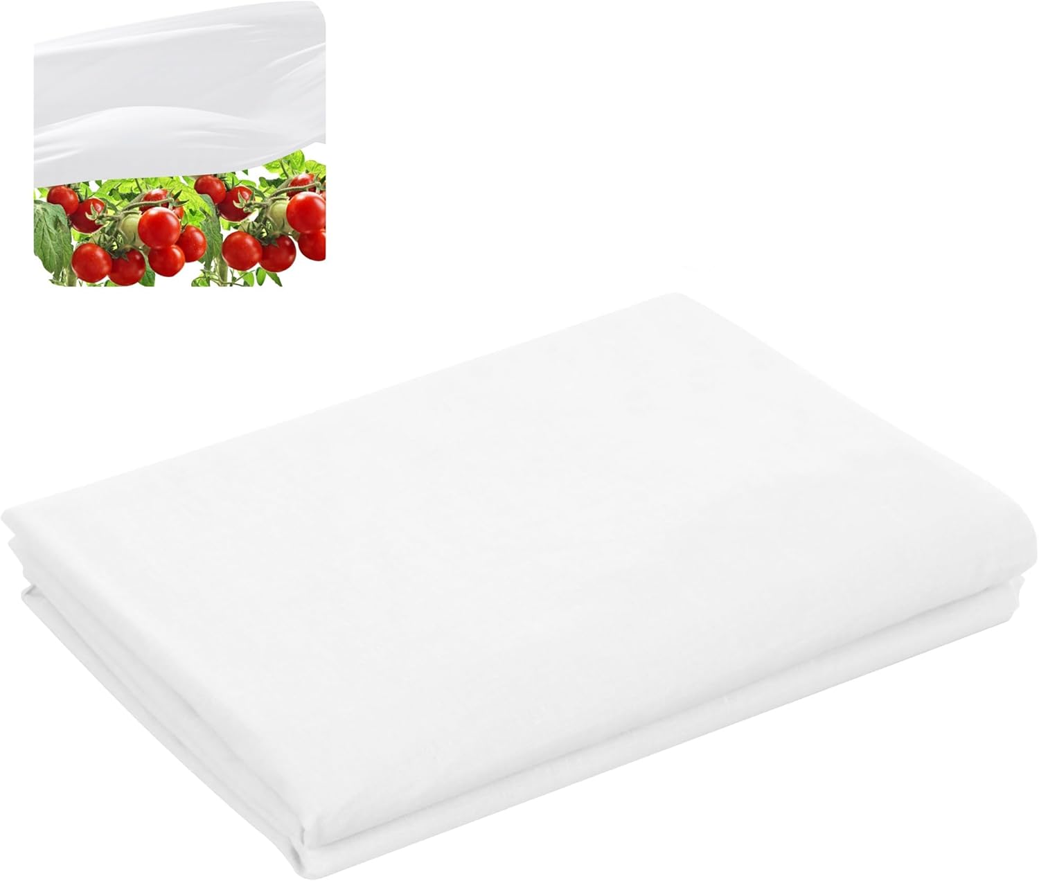 15 x 10 Ft Plant Sun Protection Cloth, Garden Plant Shade Cloth, Non-Woven White Light Refraction Sunshade Cloth for Protecting Plants Vegetable Rows from Direct Sunlight - Image 1