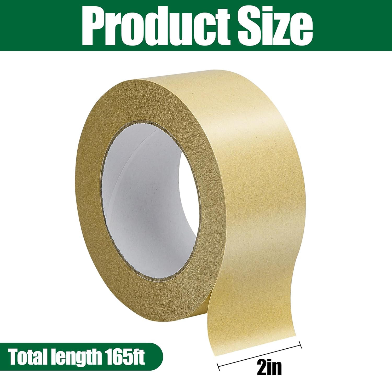 165 Ft x 2 Inch Tree Insect Barrier Tape, Cicada Tree Wrap Protection Tape, Adhesive Crawling Insect Tree Tape for Protecting Fruit Trees Plants Outdoor Lawn Garden - Image 2
