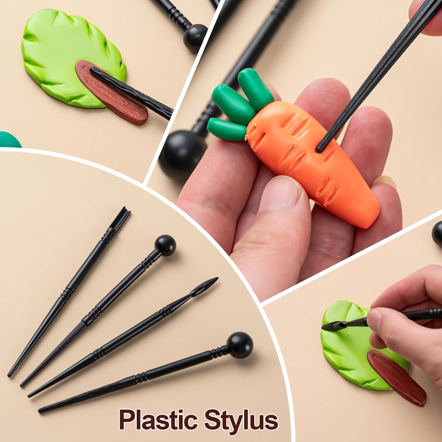 Clay Tools Kit, 27 PCS Pottery Tools, Practical Polymer Clay Sculpting Tools Kit, Air Dry Clay Tools Set for Adults, Pottery Craft, Dotting, Carving, Drawing, Molding, Modeling, Shaping - Image 2
