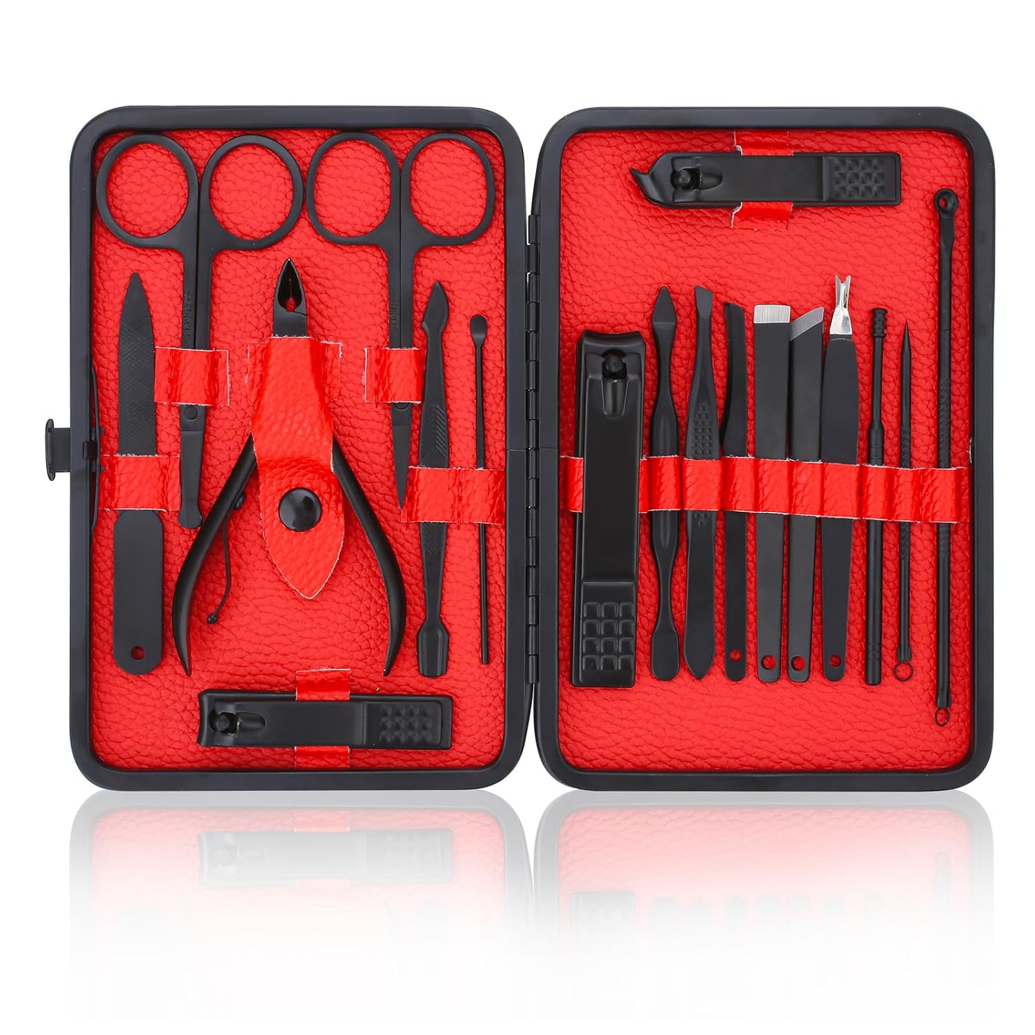 Manicure Set-Stainless Steel Nail Care Set-Professional Ingrown Toenail Clipper Grooming Tool-Pedicure Kit & Toe Nail Cutter-Thick Nail Scissors Toiletries with Cuticle Trimmer - Image 1