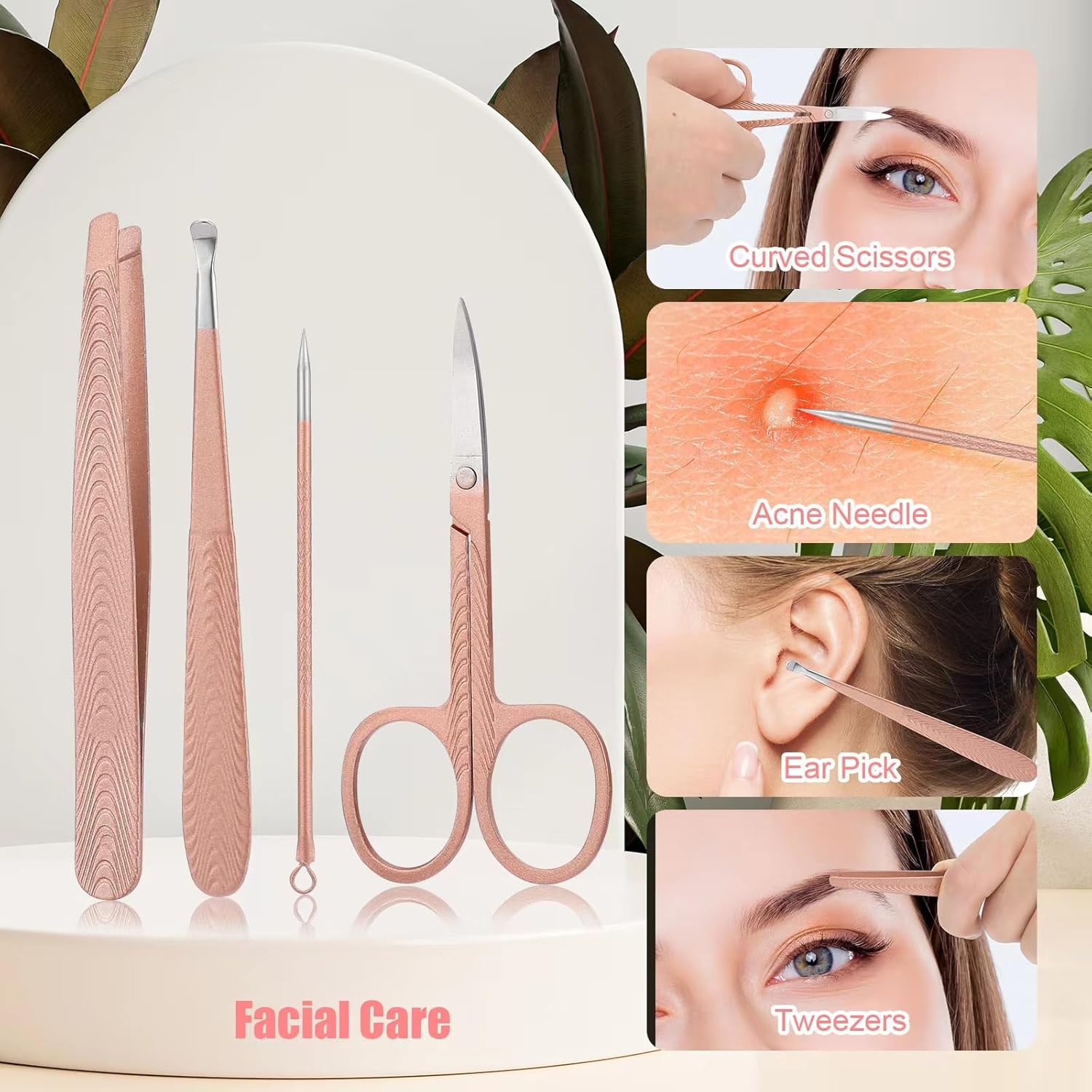 Manicure Set-Stainless Steel Nail Care Set-12 in 1 Professional Ingrown Toenail Clipper Grooming Tool-Pedicure Kit & Toe Nail Cutter-Men Gifts for Grandpa Dad Husband on Fathers Day (Rose Gold) - Image 5