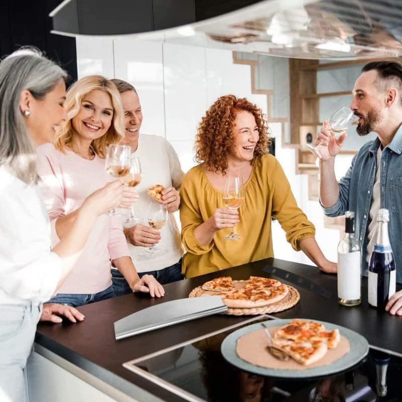 Pizza Cutter Stainless Steel Rocker Slicer - 14 Inch Sharp Knife with Blade Cover, Dishwasher Safe Premium Pizza Oven Accessories - Image 7