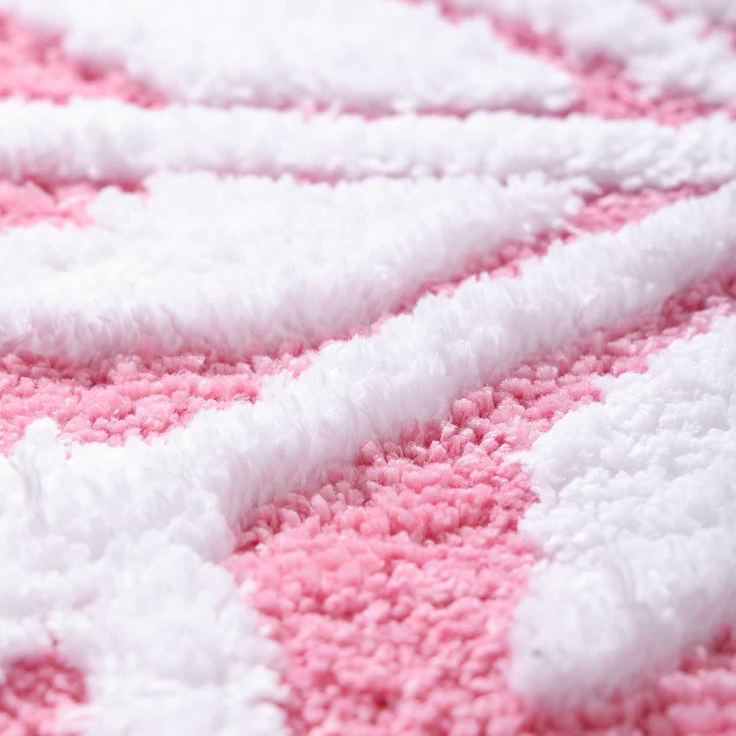 Pink Christmas Decor Snowflake Bathroom Rug, Snowflake Welcome Mat Non Slip Round Shaped Washable Bathtub Rug Bathroom Tub Kitchen Rug Decoration - Image 5